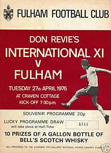 1976 - DON REVIE'S INTERNATIONAL XI v FULHAM